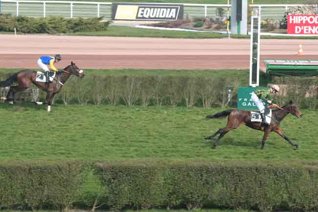Arrivée quinté pmu PRIX D'ESSAI DES POULICHES (PELOTON B) à ENGHIEN