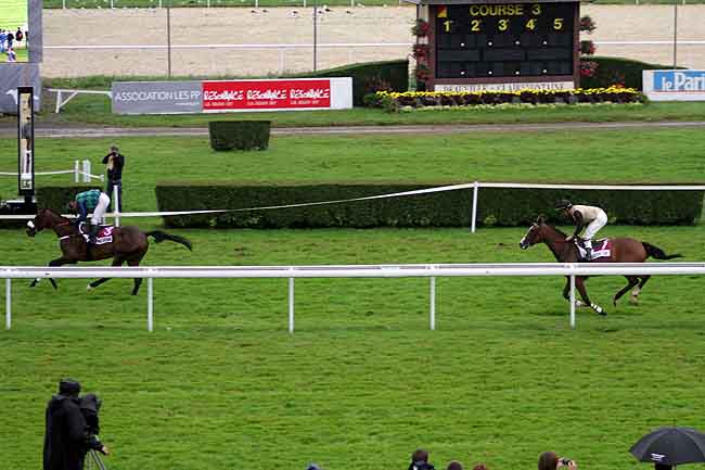 Arrivée quinté pmu PRIX POMMEAU DE NORMANDIE (PRIX DE LA PAQUINE) à CLAIREFONTAINE
