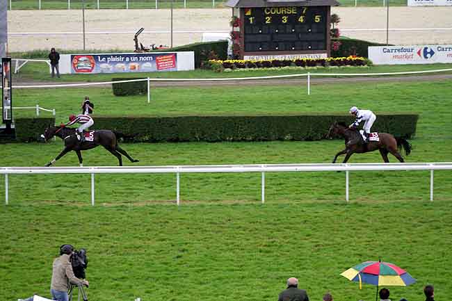 Arrivée quinté pmu PRIX CARREFOUR MARKET TOURGEVILLE (PRIX DES ACONITES) à CLAIREFONTAINE