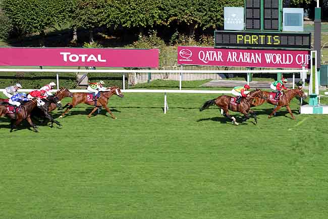 Arrivée quinté pmu QATAR TOTAL ARABIAN TROPHY DES POULAINS à SAINT-CLOUD