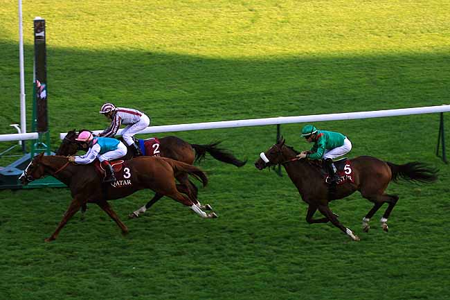 Arrivée quinté pmu QATAR PRIX DOLLAR à LONGCHAMP