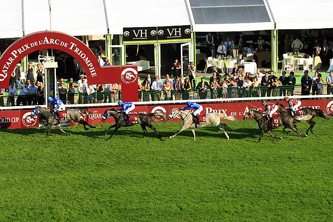 Arrivée quinté pmu QATAR ARABIAN WORLD CUP (SPONSORISEE PAR QATAR PETROLEUM) à LONGCHAMP