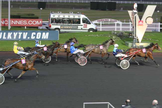 Arrivée quinté pmu PRIX DE DORDIVES à PARIS-VINCENNES