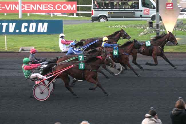 Arrivée quinté pmu PRIX DE DAMVILLE à PARIS-VINCENNES