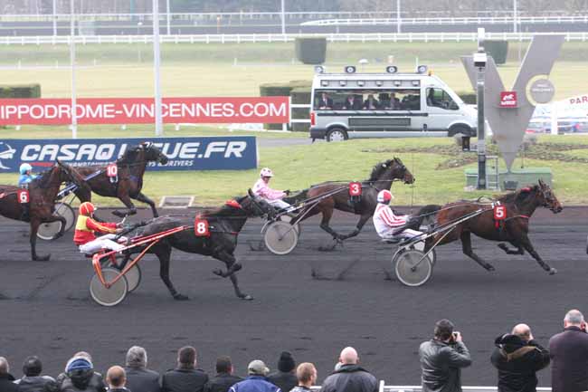 Arrivée quinté pmu PRIX DE GUER-COETQUIDAN à PARIS-VINCENNES