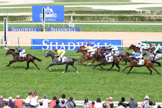 Arrivée quinté pmu CRITERIUM DU FONDS EUROPEEN DE L'ELEVAGE à DEAUVILLE
