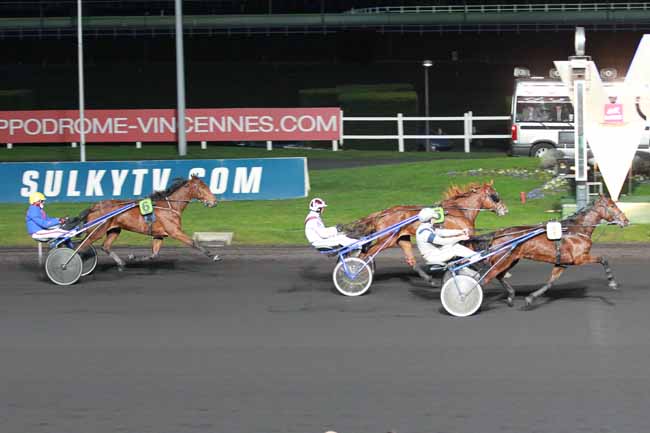 Arrivée quinté pmu PRIX D'AUBERVILLIERS à PARIS-VINCENNES