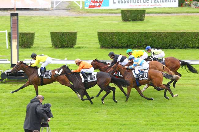 Arrivée quinté pmu PRIX DES COSMOS (PRIX D'OUVERTURE DU MEETING 2013) à CLAIREFONTAINE