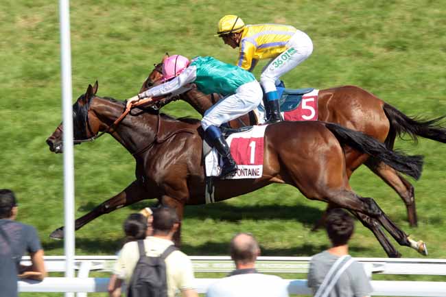 Arrivée quinté pmu PRIX DE VAUVILLE (PRIX THALASSO-SPA ALGOTHERM DE DEAUVILLE) à CLAIREFONTAINE