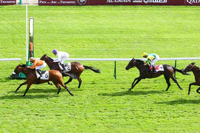 Arrivée quinté pmu PRIX DU MUSEE DES ARTS DECORATIFS à LONGCHAMP