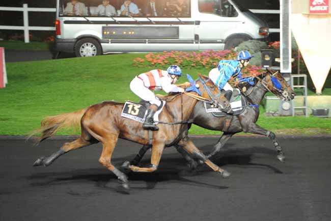Arrivée quinté pmu PRIX ELIANE DE BELLAIGUE à PARIS-VINCENNES
