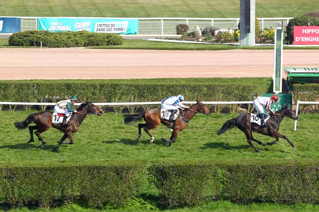 Arrivée quinté pmu PRIX D'ESSAI DES POULICHES (PELOTON B) à ENGHIEN