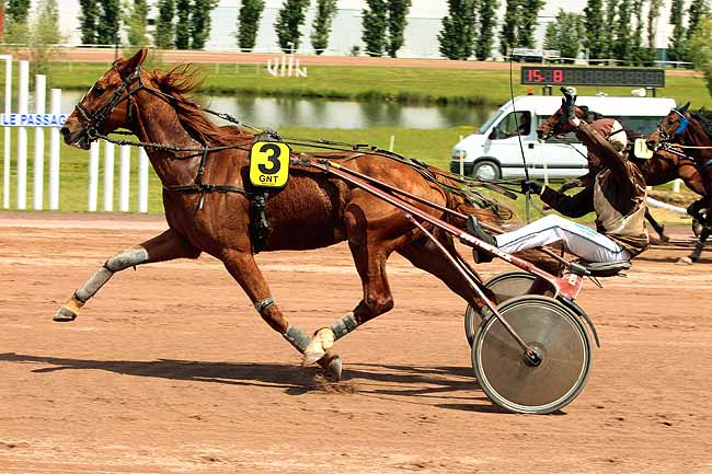 Arrivée quinté pmu 4EME ETAPE DU GRAND NATIONAL DU TROT à AGEN LE PASSAGE
