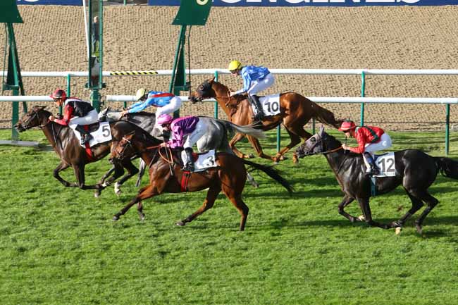 Photo d'arrivée de la course pmu PRIX DE LA BUTTE RONDE à CHANTILLY le Vendredi 9 octobre 2015