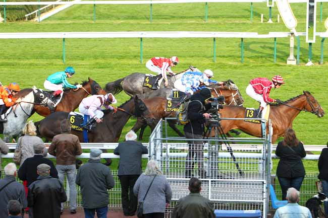 Photo d'arrivée de la course pmu PRIX DU PALAIS IMPERIAL à COMPIEGNE le Mardi 13 octobre 2015