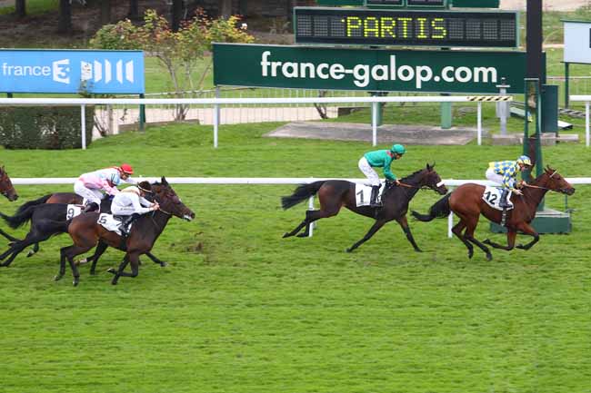 Photo d'arrivée de la course pmu PRIX BANSHEE à SAINT-CLOUD le Mercredi 14 octobre 2015