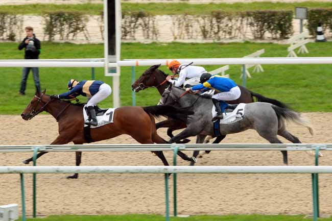 Photo d'arrivée de la course pmu PRIX DE SAINT-LEGER DUBOSQ à DEAUVILLE le Vendredi 23 octobre 2015