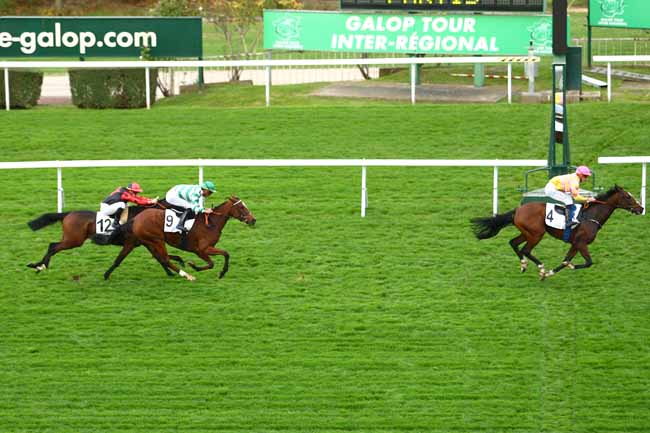 Photo d'arrivée de la course pmu PRIX DE CHAMBOURCY à SAINT-CLOUD le Dimanche 25 octobre 2015
