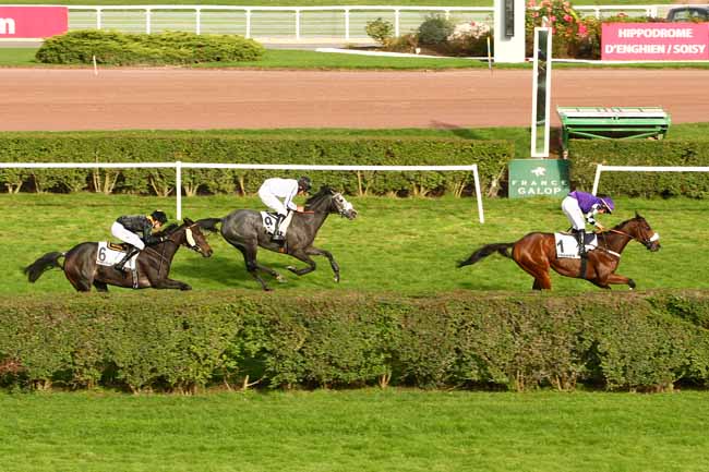 Photo d'arrivée de la course pmu PRIX BUCHEUR à ENGHIEN le Jeudi 29 octobre 2015