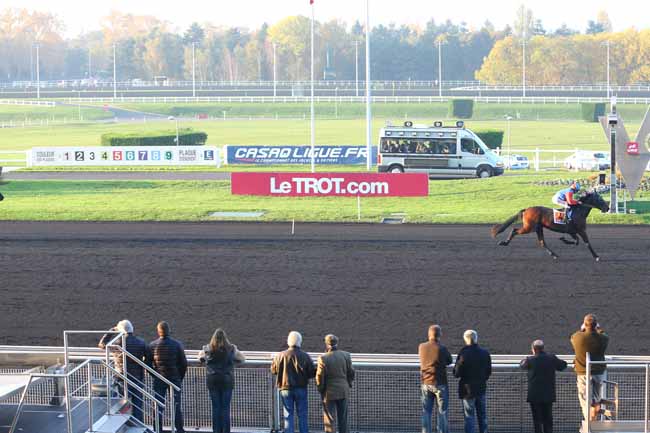 Photo d'arrivée de la course pmu PRIX DE DAX à PARIS-VINCENNES le Lundi 2 novembre 2015