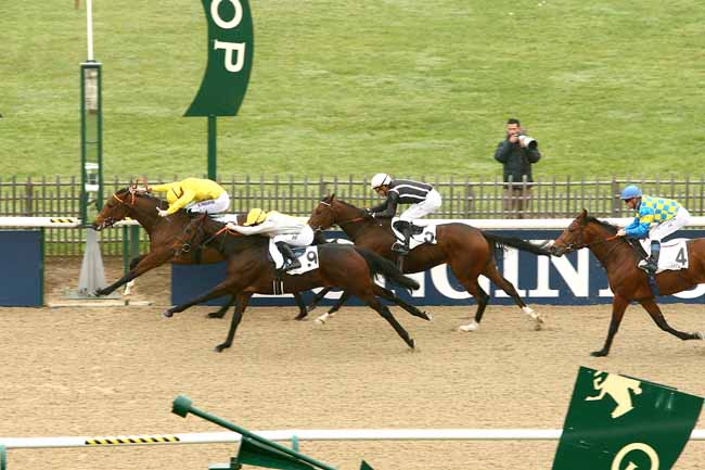 Photo d'arrivée de la course pmu PRIX DE MONTGRIFFON à CHANTILLY le Lundi 2 novembre 2015