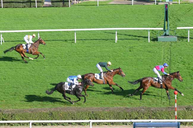 Photo d'arrivée de la course pmu PRIX FITERARI à SAINT-CLOUD le Lundi 9 novembre 2015