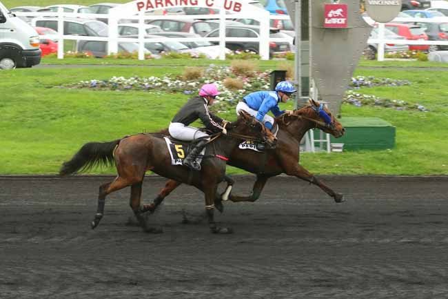 Photo d'arrivée de la course pmu PRIX DE MIRAMONT-DE-GUYENNE à PARIS-VINCENNES le Jeudi 12 novembre 2015