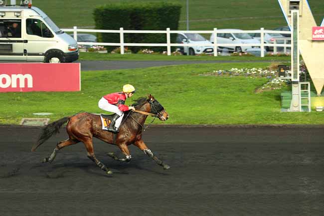 Photo d'arrivée de la course pmu PRIX DE VALENCIENNES à PARIS-VINCENNES le Jeudi 12 novembre 2015