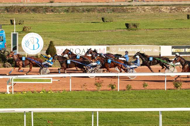 Photo d'arrivée de la course pmu PRIX AGRI 33 à BORDEAUX-LE BOUSCAT le Dimanche 15 novembre 2015