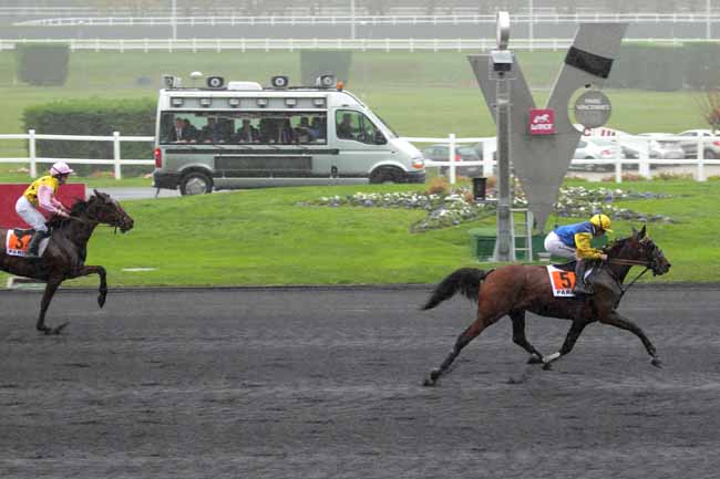 Photo d'arrivée de la course pmu PRIX DE THOISSEY à PARIS-VINCENNES le Jeudi 19 novembre 2015