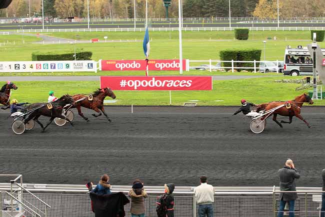 Photo d'arrivée de la course pmu COUPE DES AMATEURS (GR A) à PARIS-VINCENNES le Samedi 21 novembre 2015