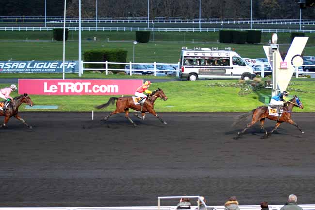 Photo d'arrivée de la course pmu PRIX DE CASTELLANE à PARIS-VINCENNES le Samedi 28 novembre 2015