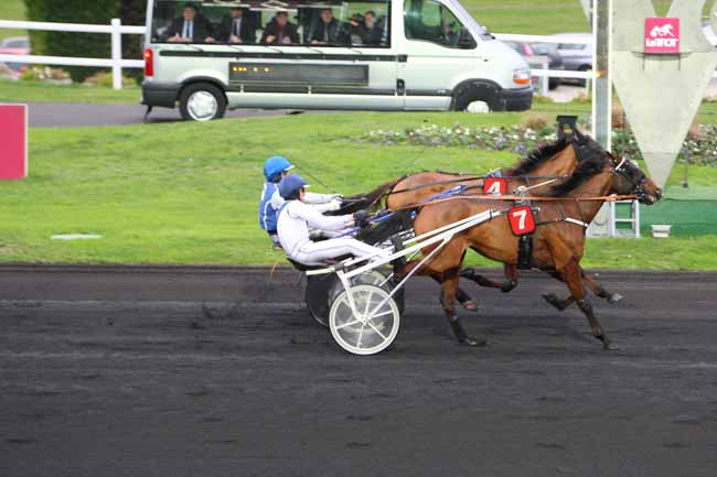 Photo d'arrivée de la course pmu PRIX DE GUERET à PARIS-VINCENNES le Lundi 30 novembre 2015