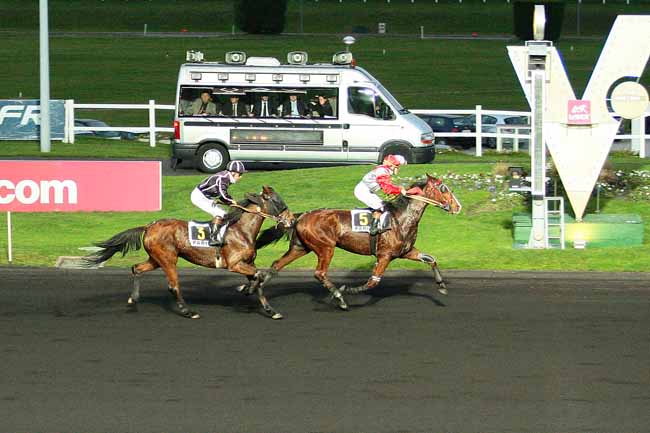 Photo d'arrivée de la course pmu PRIX DE CHAROLLES à PARIS-VINCENNES le Mercredi 2 décembre 2015