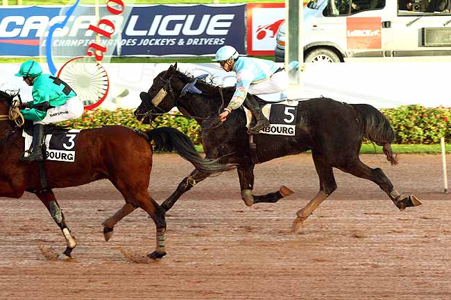 Photo d'arrivée de la course pmu PRIX DES OXALIS à CABOURG le Mardi 8 décembre 2015