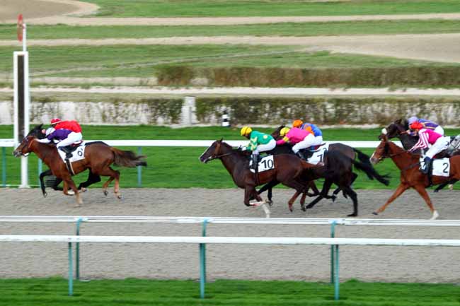Photo d'arrivée de la course pmu PRIX DES CHAUMIERES à DEAUVILLE le Samedi 12 décembre 2015