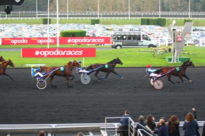 Photo d'arrivée de la course pmu PRIX DU GARD à PARIS-VINCENNES le Dimanche 27 décembre 2015