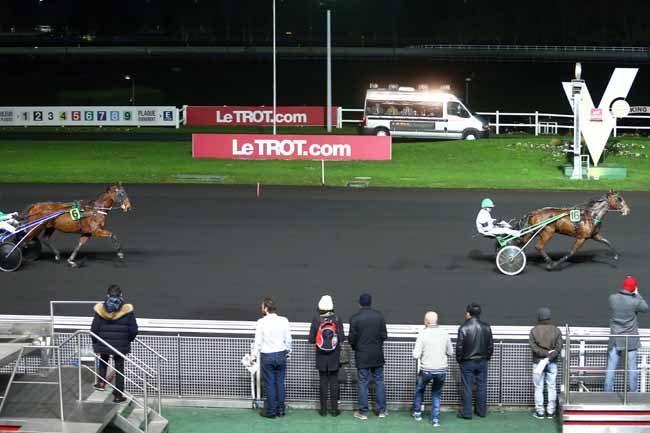 Photo d'arrivée de la course pmu PRIX DE MARVEJOLS à PARIS-VINCENNES le Vendredi 1 janvier 2016