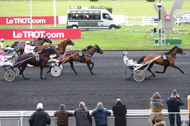 Photo d'arrivée de la course pmu PRIX DU LIMOUSIN à PARIS-VINCENNES le Mardi 12 janvier 2016