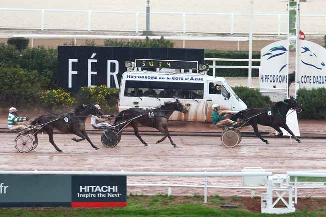 Photo d'arrivée de la course pmu PRIX DE CAGNES-SUR-MER à CAGNES-SUR-MER le Jeudi 14 janvier 2016