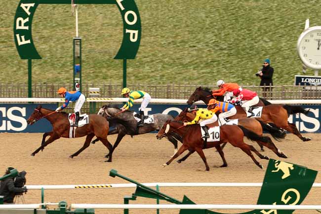 Photo d'arrivée de la course pmu PRIX DE SEUGY à CHANTILLY le Lundi 18 janvier 2016