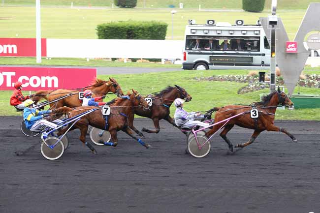 Photo d'arrivée de la course pmu PRIX DE JALLAIS à PARIS-VINCENNES le Mardi 26 janvier 2016