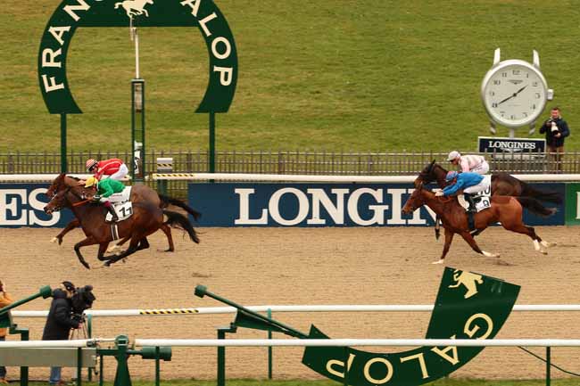 Photo d'arrivée de la course pmu PRIX BIRIBI à CHANTILLY le Vendredi 29 janvier 2016