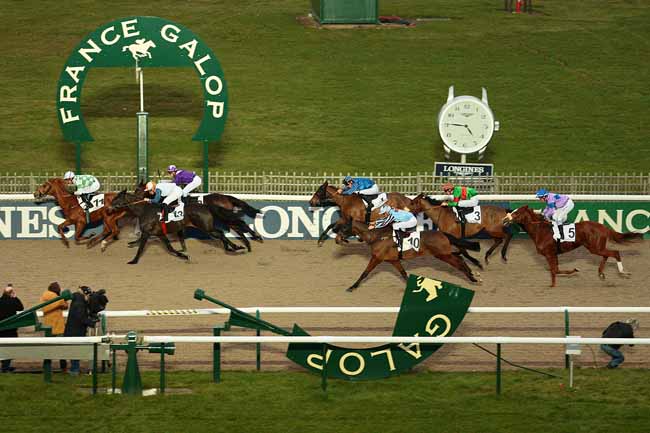 Photo d'arrivée de la course pmu PRIX DE LA ROUTE DU LUDE à CHANTILLY le Vendredi 29 janvier 2016
