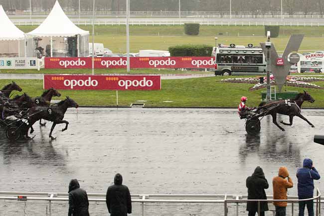 Photo d'arrivée de la course pmu PRIX DE CHATEAUBRIANT à PARIS-VINCENNES le Samedi 30 janvier 2016