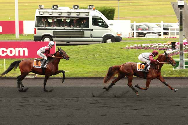 Photo d'arrivée de la course pmu PRIX DE CHOLET à PARIS-VINCENNES le Mardi 2 février 2016