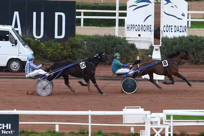 Photo d'arrivée de la course pmu PRIX DES ROSES à CAGNES-SUR-MER le Mardi 9 février 2016