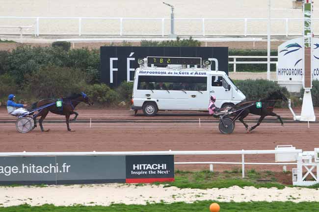 Photo d'arrivée de la course pmu PRIX DE LA BRUYERE à CAGNES-SUR-MER le Mardi 9 février 2016