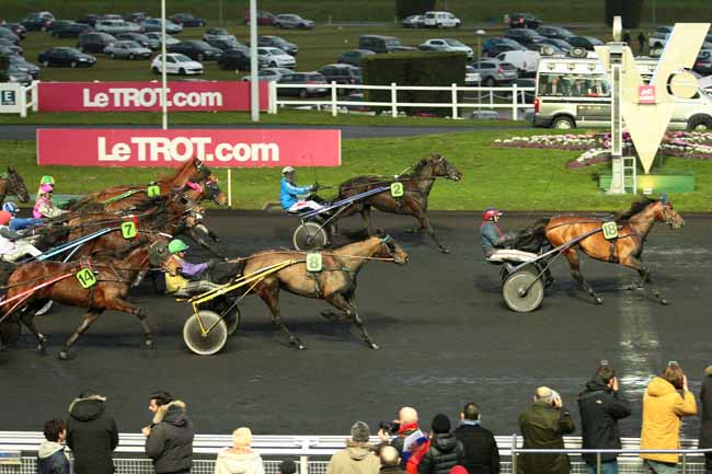 Photo d'arrivée de la course pmu PRIX DES VOSGES à PARIS-VINCENNES le Dimanche 14 février 2016