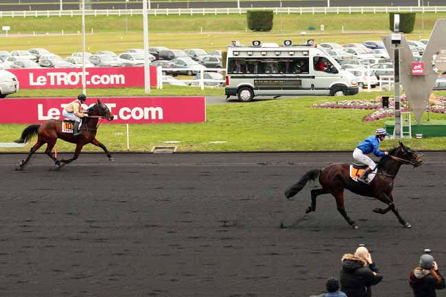 Photo d'arrivée de la course pmu PRIX DE POUILLY-SUR-LOIRE à PARIS-VINCENNES le Dimanche 21 février 2016